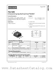 FDJ128N datasheet pdf Fairchild Semiconductor