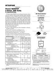 MTB2P50ET4 datasheet pdf ON Semiconductor
