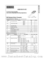 KSE171STU datasheet pdf Fairchild Semiconductor