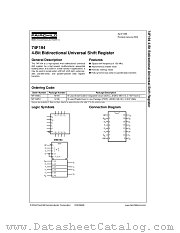 74F194SCX datasheet pdf Fairchild Semiconductor