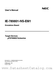 IE-789801-NS-EM1 datasheet pdf NEC