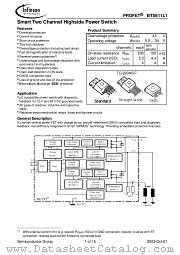 BTS 611 L1 E3128A datasheet pdf Infineon