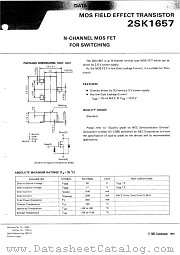 2SK1657-T2B datasheet pdf NEC
