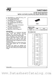 74ACT16541 datasheet pdf ST Microelectronics
