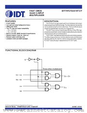IDT74FCT2257ATQ datasheet pdf IDT