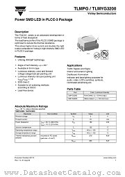 TLMPG3200 datasheet pdf Vishay