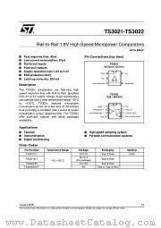 TS3021ILT datasheet pdf ST Microelectronics
