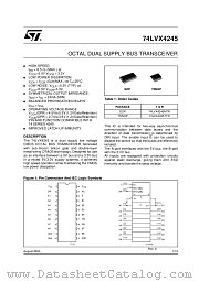 74LVX4245 datasheet pdf ST Microelectronics