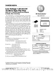 74VCX16374 datasheet pdf ON Semiconductor