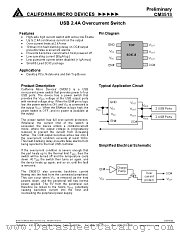 CM3513 datasheet pdf California Micro Devices Corp