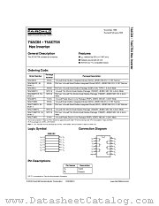 74AC04SJX datasheet pdf Fairchild Semiconductor