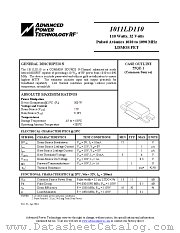 1011LD110 datasheet pdf Advanced Power Technology