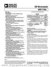 ADSP-2184LBST-160 datasheet pdf Analog Devices