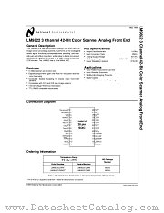 LM9822CCWM datasheet pdf National Semiconductor