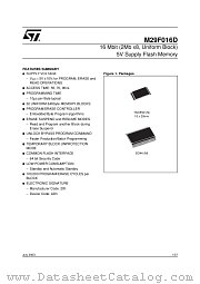 M29F016D90N1 datasheet pdf ST Microelectronics
