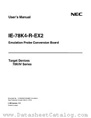 IE-78K4-R-EX2 datasheet pdf NEC