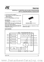 TDA7401013TR datasheet pdf ST Microelectronics