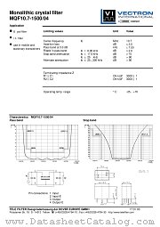 MQF10.7-1500/04 datasheet pdf Vectron