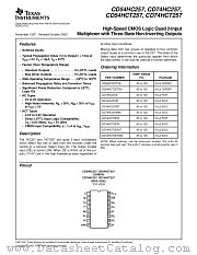 CD74HC257MT datasheet pdf Texas Instruments