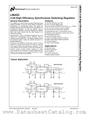 LM2655MTCX-ADJ datasheet pdf National Semiconductor