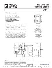 OP271GP datasheet pdf Analog Devices