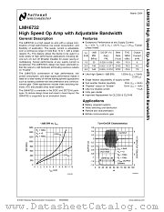 LMH6732MA datasheet pdf National Semiconductor