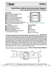 SP6654ER-L/TR datasheet pdf Sipex Corporation