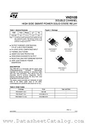 VND10B(011Y) datasheet pdf ST Microelectronics