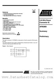ATR2809 datasheet pdf Atmel