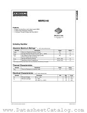 MBRS140_NL datasheet pdf Fairchild Semiconductor
