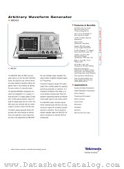 AWG2005 datasheet pdf Tektronix