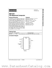 MM74C85 datasheet pdf Fairchild Semiconductor