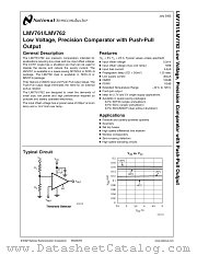 LMV762MA datasheet pdf National Semiconductor