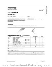 SGL160N60UFTU datasheet pdf Fairchild Semiconductor