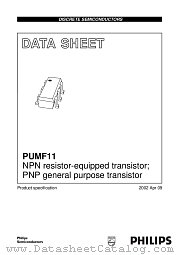 PUMF11 datasheet pdf Philips