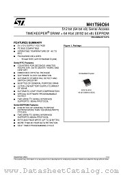 M41T56C64MY6E datasheet pdf ST Microelectronics