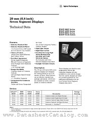 HDSP-8601 datasheet pdf Agilent (Hewlett-Packard)