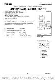 4N38 datasheet pdf TOSHIBA