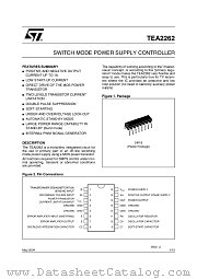 TEA2262 datasheet pdf ST Microelectronics