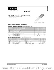 KSE350S datasheet pdf Fairchild Semiconductor