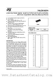 74LCX16374 datasheet pdf ST Microelectronics