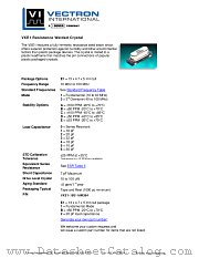 VXE1 datasheet pdf Vectron