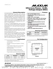 MAX5531 datasheet pdf MAXIM - Dallas Semiconductor