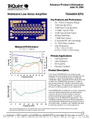 TGA4830-EPU datasheet pdf TriQuint Semiconductor