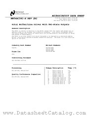 JM54AC541BZA datasheet pdf National Semiconductor