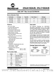 25LC160A datasheet pdf Microchip