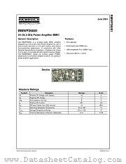 RMWP26001 datasheet pdf Fairchild Semiconductor