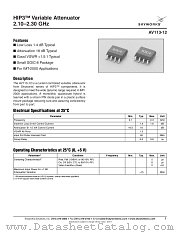 AV113-12 datasheet pdf Skyworks Solutions