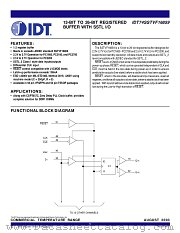 IDT74SSTVF16859PA datasheet pdf IDT