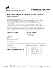 5962-9167101MXA datasheet pdf National Semiconductor
